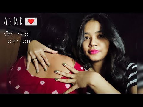 ASMR HINDI💌|BACK+HEAD MASSAGE|HAIR PLAY(Scratching+Brushing+Combing+Tracing)(asmr with MOM❤️)