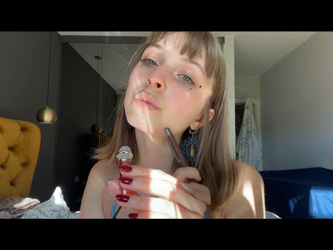 ASMR lo-fi cupped mouth sounds and face tracing 🌸