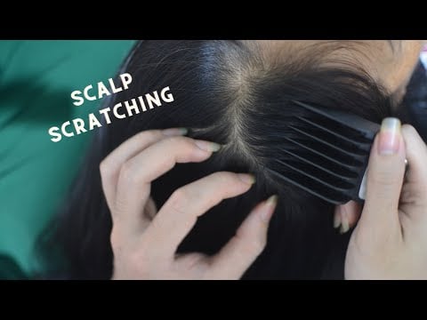 ASMR Scalp Scratching No Talking, Scalp Massage Sounds, Tingly Make You Relieve Headache, Stress