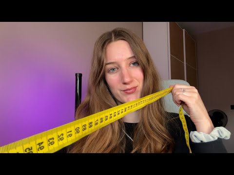 ASMR fast & aggressive measuring you (tailoring, scanning)