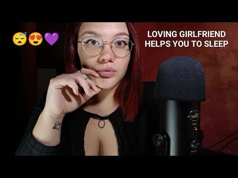 LA TUA RAGAZZA TI FA ADDORMENTARE / ROLEPLAY GIRLFRIEND (mouth sounds) 😴💜 | ASMR ITA