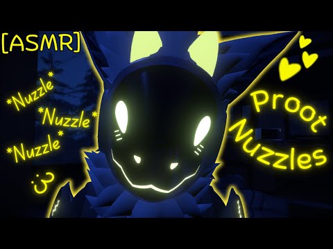 [Furry ASMR] Protogen Nuzzles you to sleep :3 [Sleep-aid] [Soft-spoken] [Whispering] [Mouth sounds]