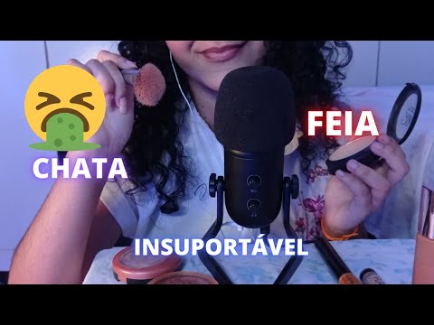 ASMR- Amiga malvada te maquiando para um encontro