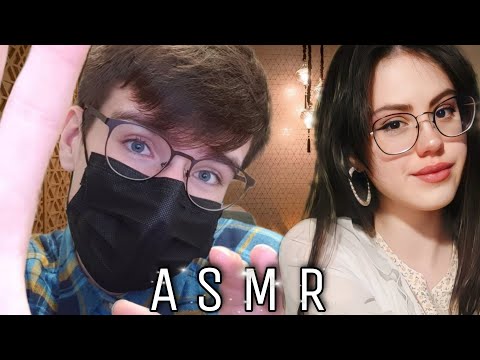 АСМР МАССАЖ ЛИЦА ♡ Коллаб ♡ #asmr #асмр