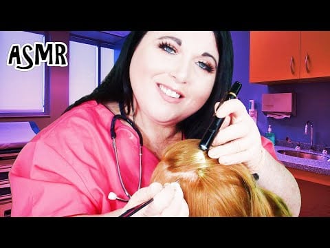 ASMR Scalp Check Medical Roleplay (Gloves, Light Triggers, Scalp Scratching, Combing, Parting)