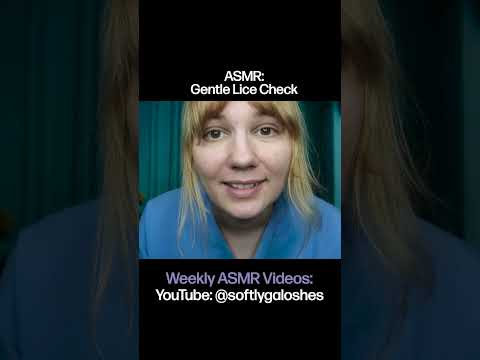 ASMR school nurse checks your hair for lice #asmr #whispers