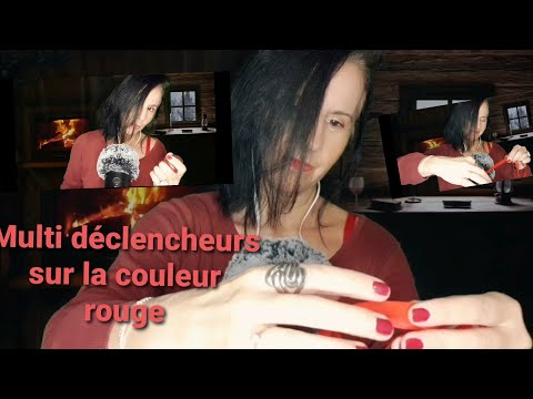 ASMR Français Multi déclencheurs sur la couleur rouge.