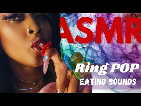 Relaxing ASMR: Eating Sticky Ring Pop Lollipops #asmrsounds #asmrtriggers