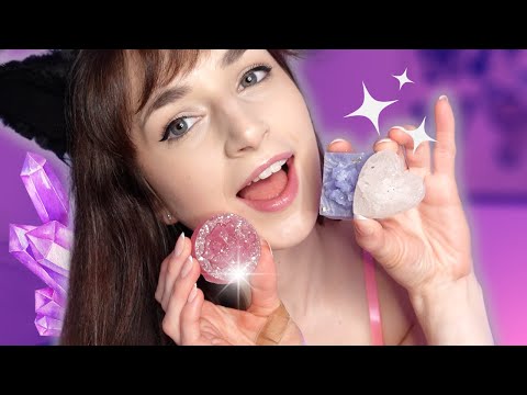 ASMR | Edible Crystal Candy 👅  eating sounds, plastic crinkles, whisper