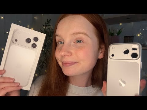 ASMR My New iPhone 17 Pro Max! 📱🩶
