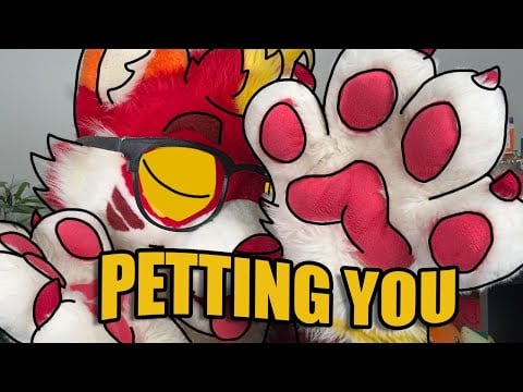 Furry ASMR: Petting You In Fursuit For The Best Rest Ever 💞 (Paw Visuals) [SR3D]
