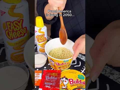 Proof America is living in 2050… #food #eating #mukbang