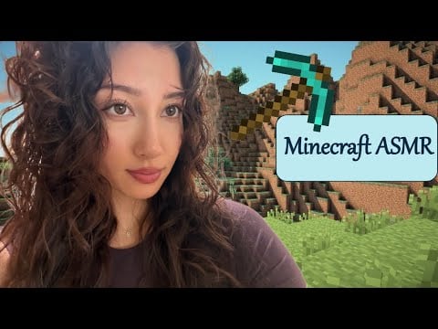Minecraft ASMR - Building a Barn (keyboard sounds, clicking, whispering)