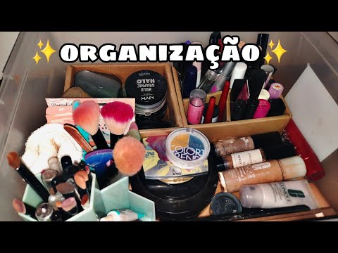 ASMR ORGANIZANDO MAQUIAGENS ✨️💕