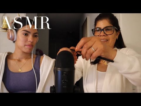 Mom tries ASMR for the first time!