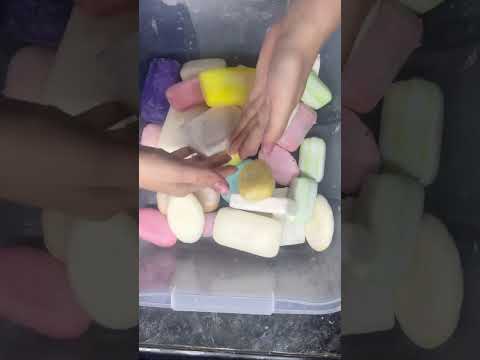 ASMR soap 🧼 #asmr #soap #rainbowsoap #justsoaps #asmrsoap #satisfying