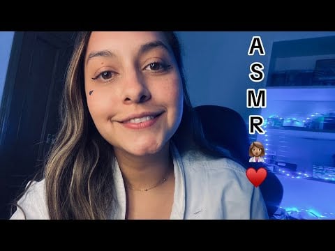 DOCTORA ASMR DEL COLEGIO 👩🏽‍⚕️♥️  CURO TU HERIDA + NERVIOS CRANEALES !