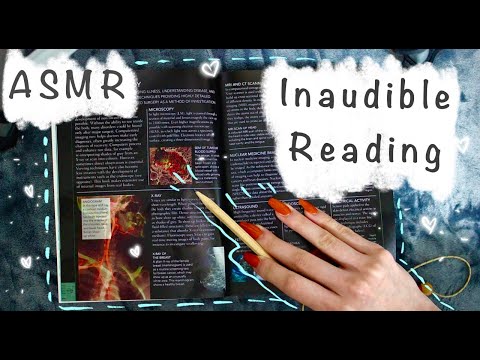 ASMR - Inaudible Whispering + Intense Tracing of an Anatomy Book