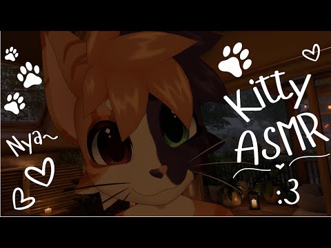 [Furry ASMR] Fluffy kitty scratches away your negative energy :3 [Sleep-aid] [Whispering]