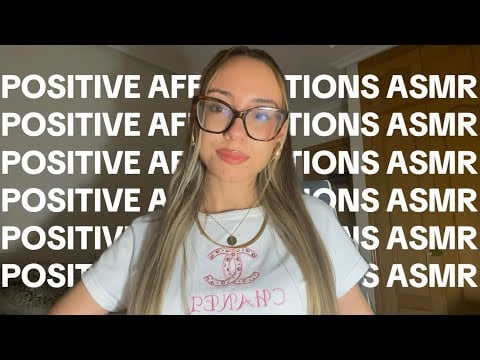 ASMR Positive Affirmations | gentle whispering & personal attention 