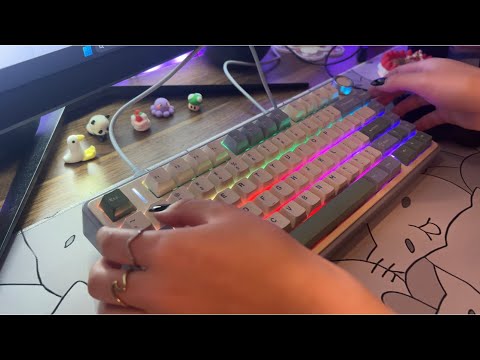 ASMR with my keyboard (typing, tapping, thocky...)