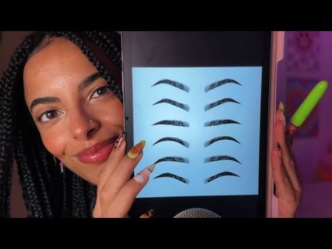 ASMR Roleplay Fazendo Sua Sobrancelha Até Você Dormir 😴 