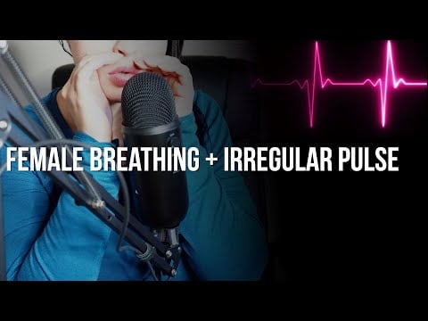 Happy Heartbeats Female Breathing With Fabric Scratching | Heartbeat ASMR