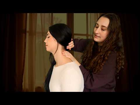ASMR / Indian Head Massage Techniques on a Real Person / Soft Spoken