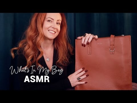 ASMR 👜 What's In My Bag 👜 Soft spoken Fabric, Crinkles, MakeUp, Bits & Bobs