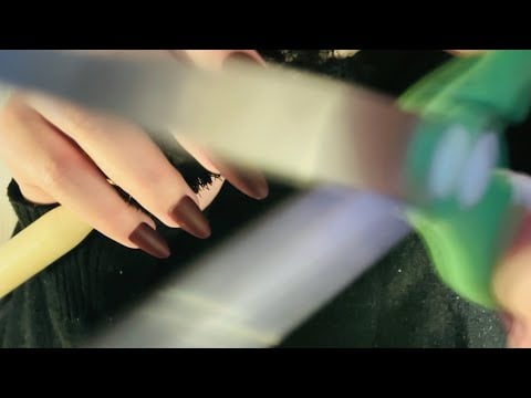 ASMR doing your hair, cutting, styling in just 6 minutes (No Talking)