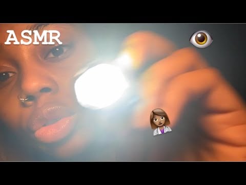 ASMR| Something In Your Eye Exam ASMR ROLEPLAY👁️👩🏽‍⚕️📈 (Flash Warning⚠️!)