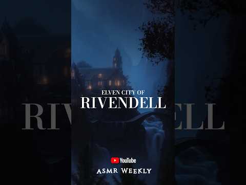 Relax at the Elven city of Rivendell 🌧️ #lordoftherings #rivendell #rain #elvish #ambience