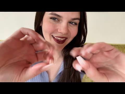 ASMR Tingle Session! ~ Fabric Sounds, Hand Movements, and Mouth Sounds ~ 🎱✨💖