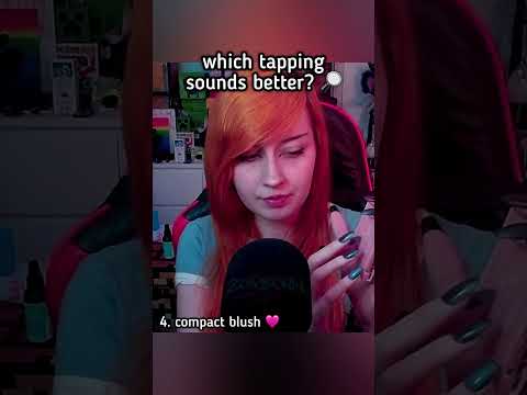 which tapping sounds better??? #asmr #asmrsounds #asmrtriggers