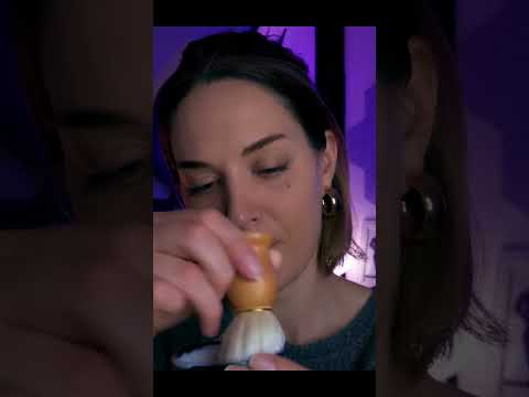 [preview] ASMR Luxury Barbershop Beard Trim & Face Massage POV Whispering Shaving Foam Towel Sounds