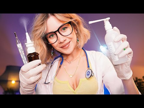 ❗️ АСМР ОСМОТР ВРАЧА НА ДОМУ 👩‍⚕️ Проверка Здоровья, Зрения, Слуха, Нервов asmr doctor exam