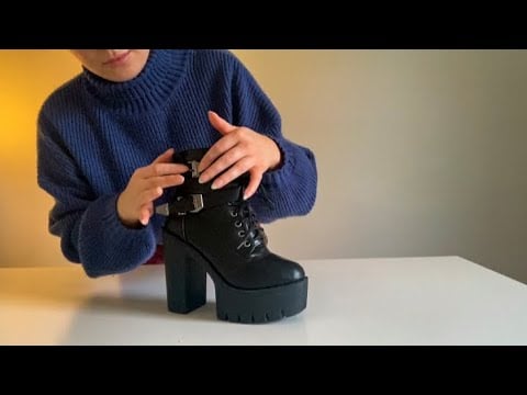 Soft-Spoken ASMR Shoe Show & Tell | Tingly Sounds & Gentle Hand Movements