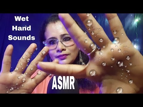 ASMR Wet Wet Hand Sounds (moisturizer + oil)👏 😴 |ASMR Ghosal| asmr hand movements