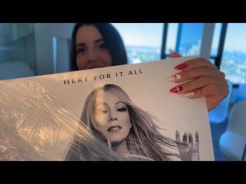 ASMR unboxing @MariahCarey limited edition new album 💿 merry Christmas 🎄🎁 @hollywood 