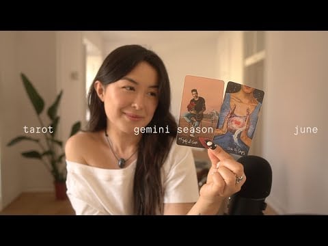 asmr tarot 🎱👯‍♀️ pick a card for june & gemini season (TIMELESS energy predictions)