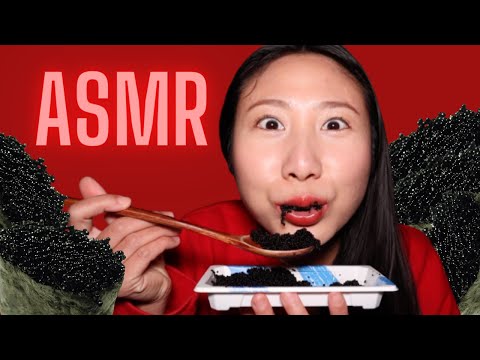 Eating FLYING FISH ROE Tobiko #ASMR