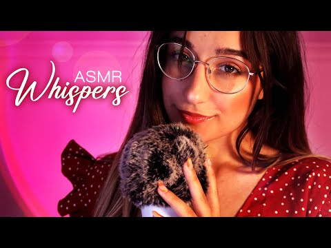 ASMR | Close Whispers & Mic Brushing to Help You Sleep 💜