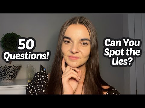 ASMR Two Truths and a Lie | Can You Guess Which Facts are False?