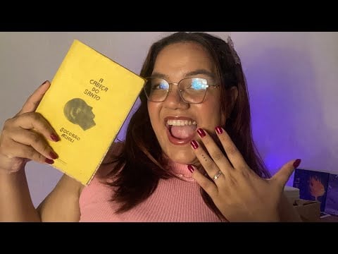 ASMR com a LEITURA  **MAIS**  RELAXANTE do YOUTUBE 😍💕