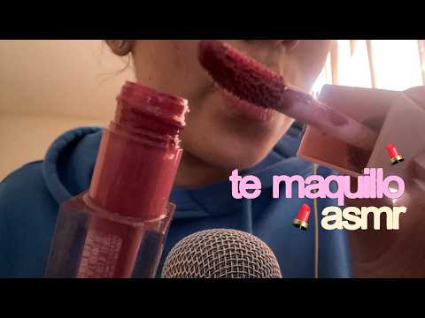 ASMR te maquillo / mouth sounds, tapping.