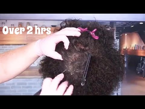 ASMR Scalp Check and Treatment on Afro/Kinky Hair Compilation | Scalp Massage, Dandruff Removal