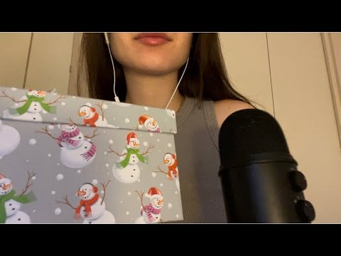 ASMR Secret Santa Gift 🧑‍🎄🎁 (Rambling & Tapping)