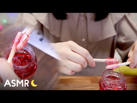 [囁き声-ASMR] 京都まるんの可愛いくっきーと練り飴を食べる🍭🐈 咀嚼音 / Eating Sounds