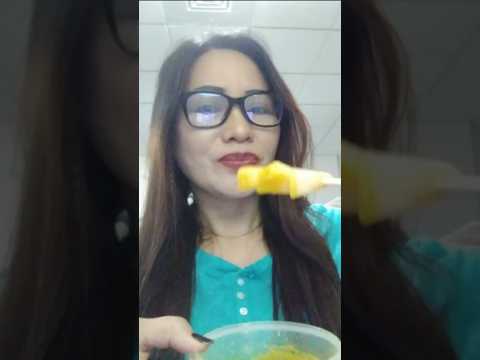 MELON DIP IN MUSTARD#everyone #shortsfeed ##mukbang #challenge #dipping #melon #mustard