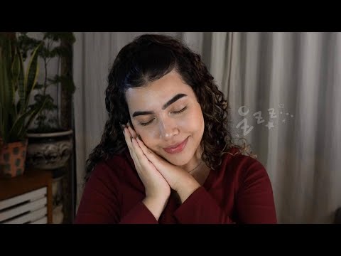 ASMR 🧸🌧️ 1H de atenção pessoal, sussurros e afirmações positivas | ambiente escuro, chuva…